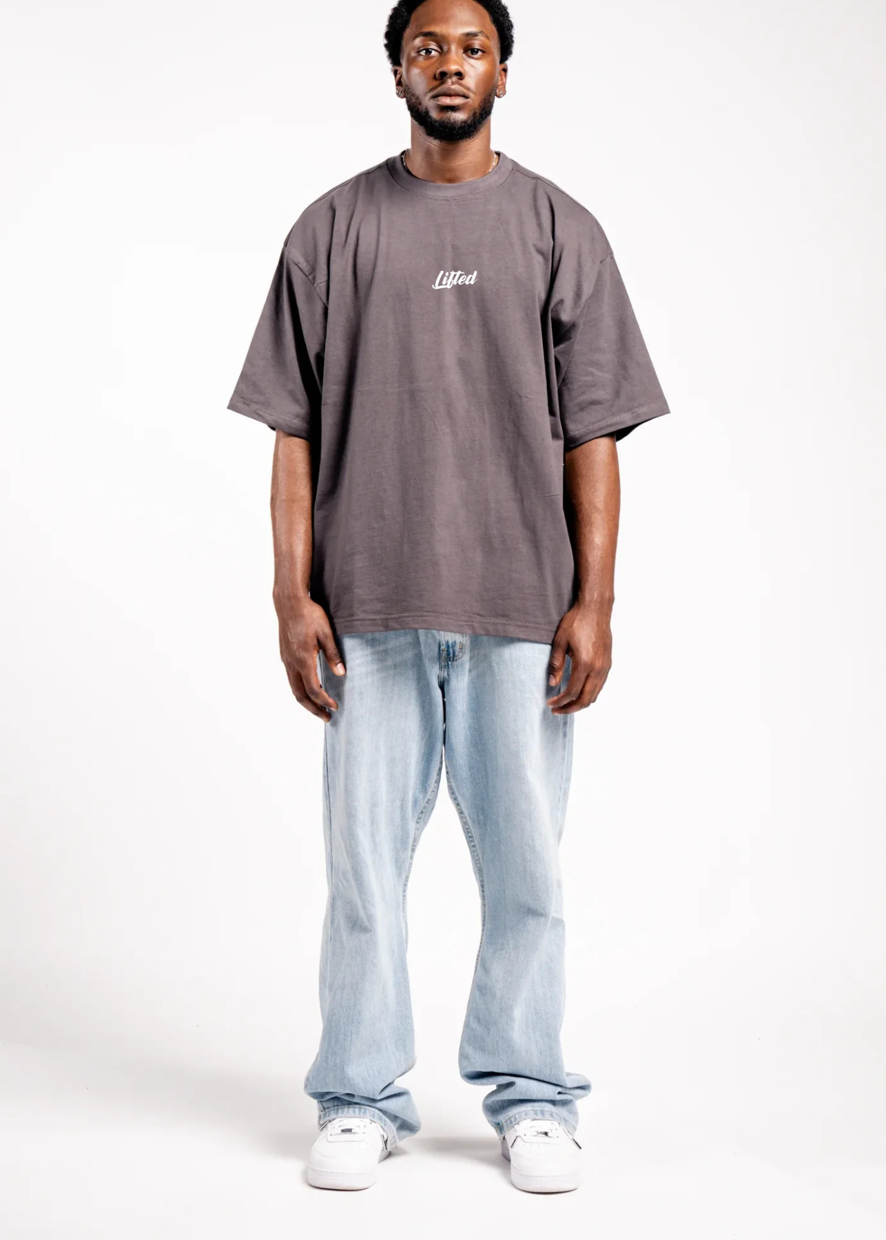 Brown Heavyweight Oversized Lifted Tshirt