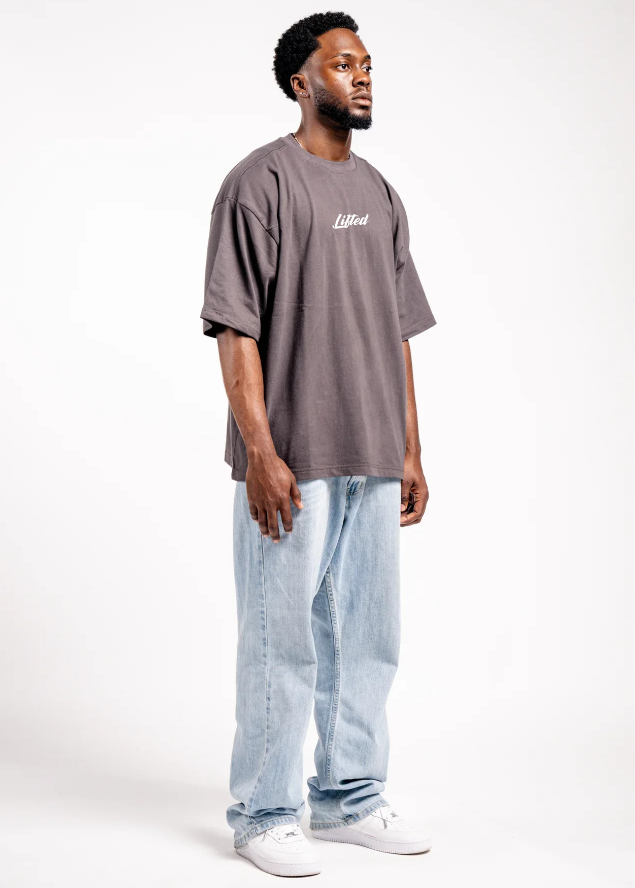 Brown Heavyweight Oversized Lifted Tshirt