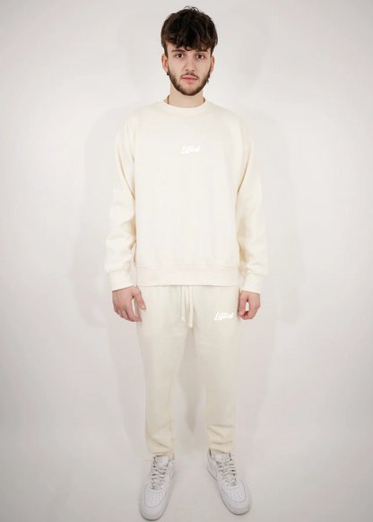 Off-White Heavy Blend Fleece Crew-Neck Sweatsuit