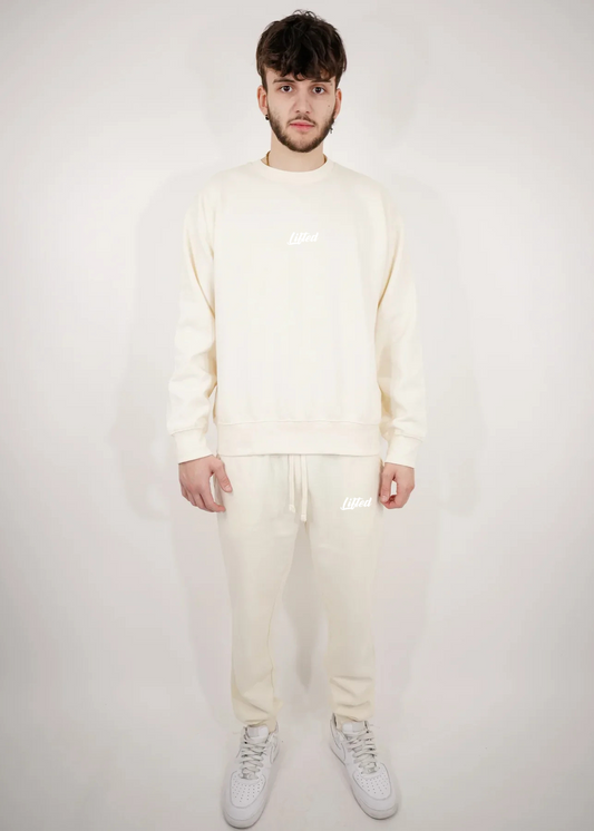Off-White Heavy Blend Fleece Crew-Neck Sweatsuit