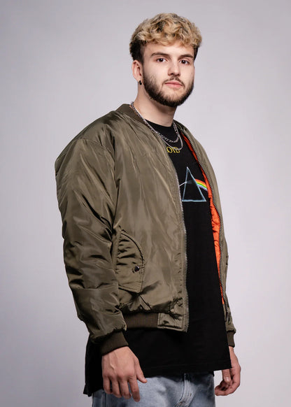 Olive Green bomber lifted jacket