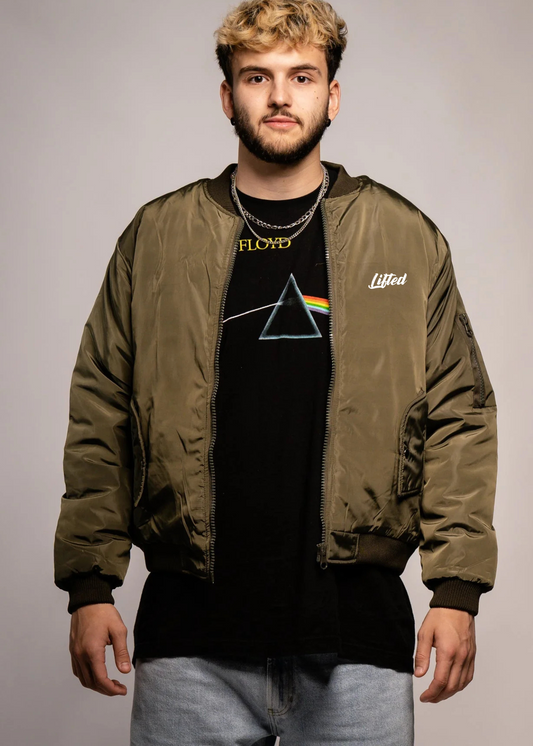 Olive Green bomber lifted jacket